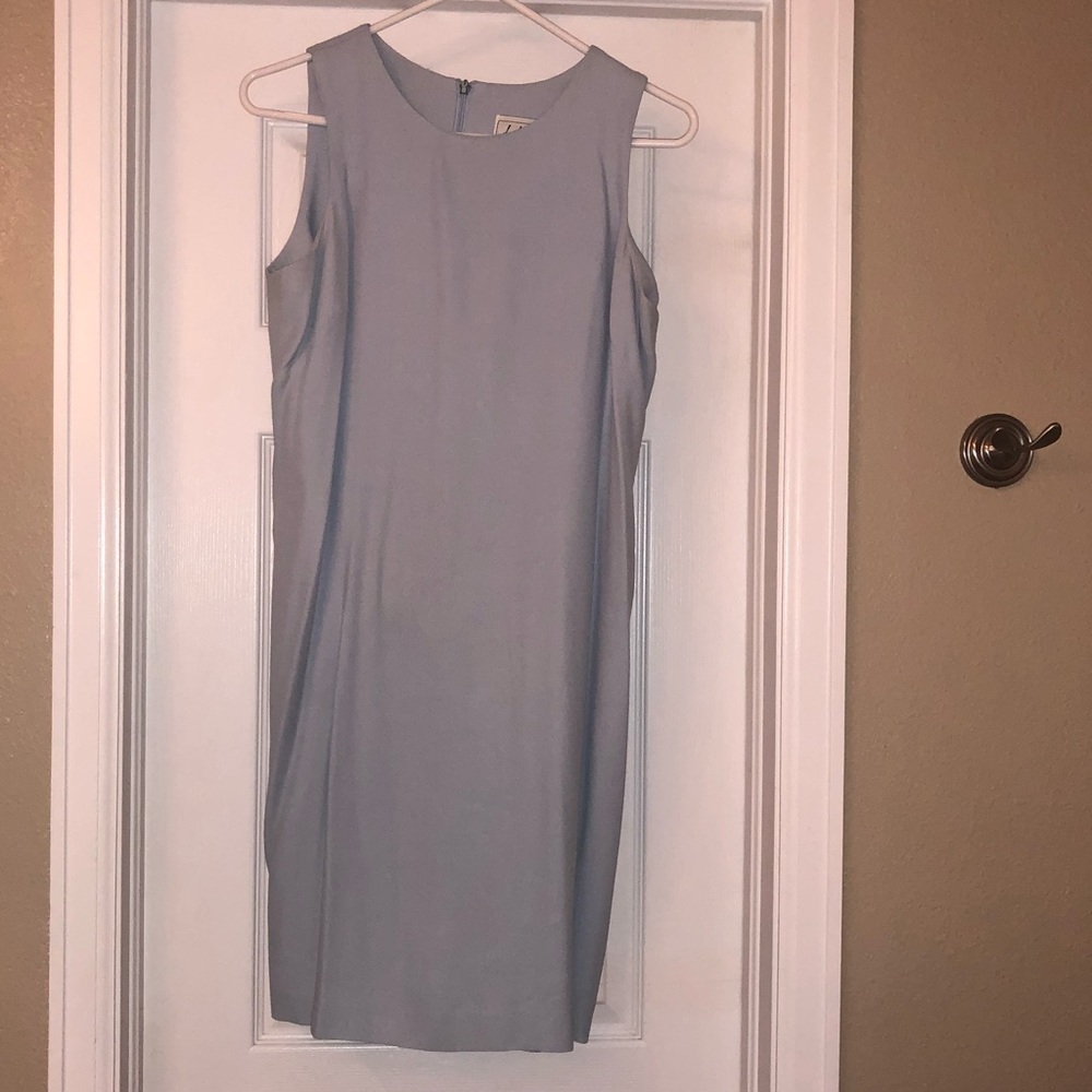 Light blue dress with blazer